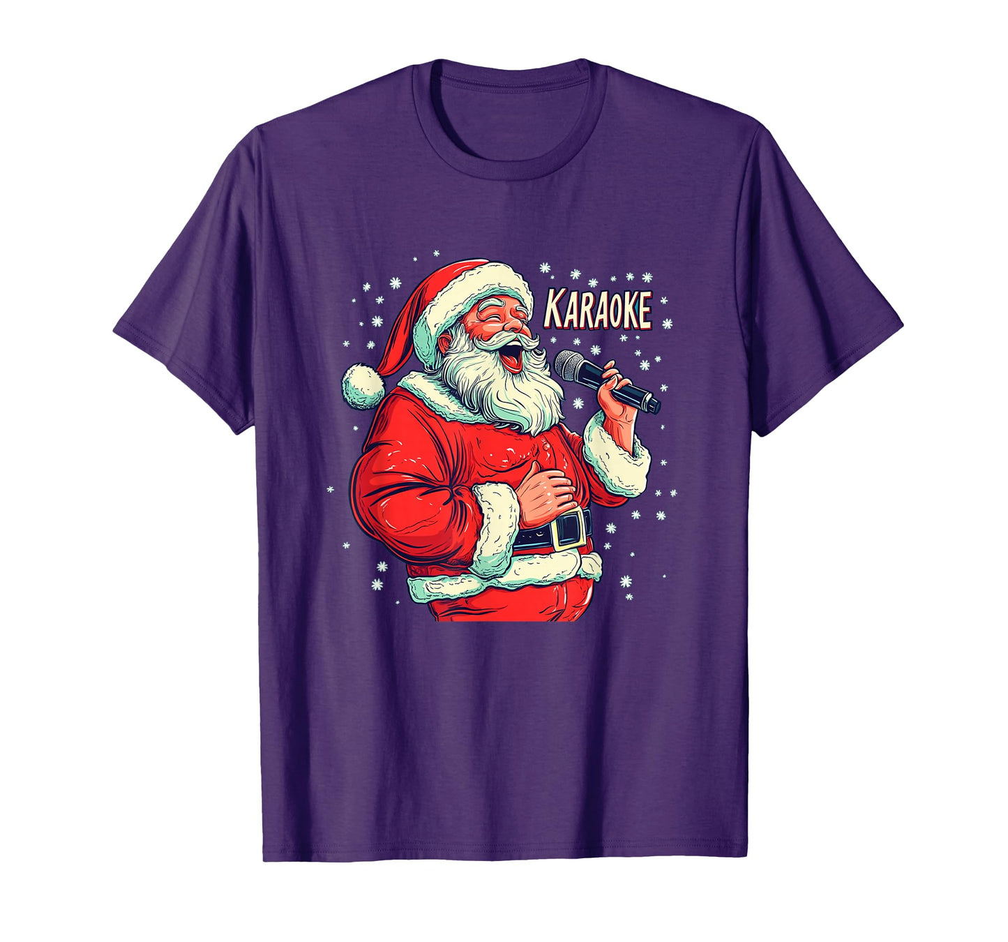 Laughing Santa Claus Brings The Giggles to Karaoke Time T-Shirt