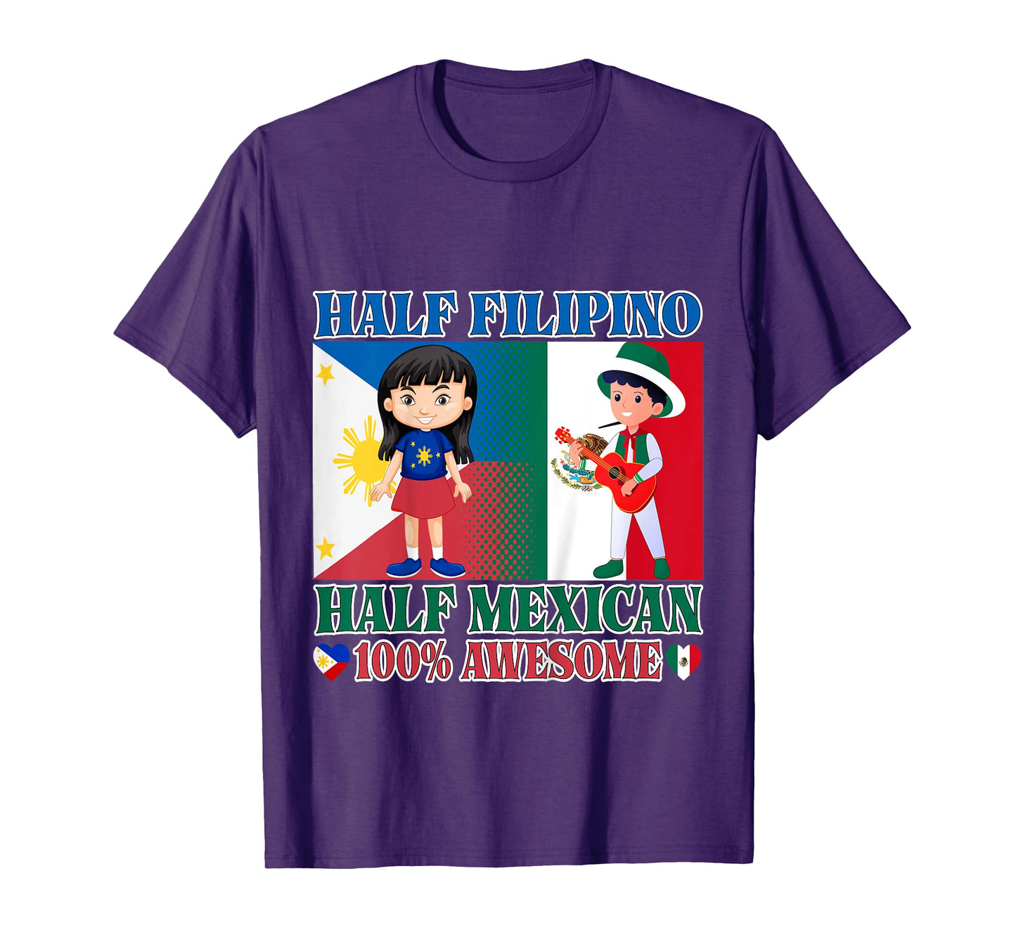 Half Filipino Half Mexico Toddler Mexico Philippines Flag T-Shirt
