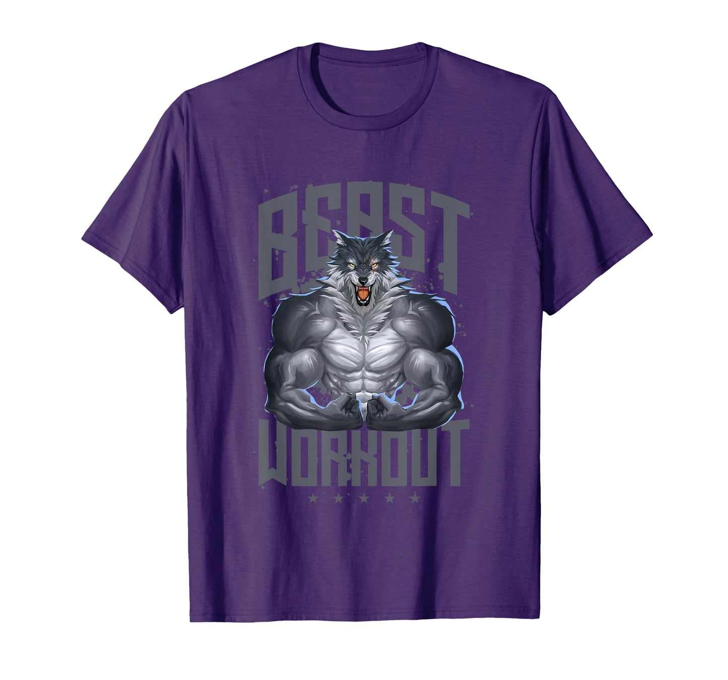 Wolf Workout Beast | Gym Fitness Bodybuilding Muscles T-Shirt
