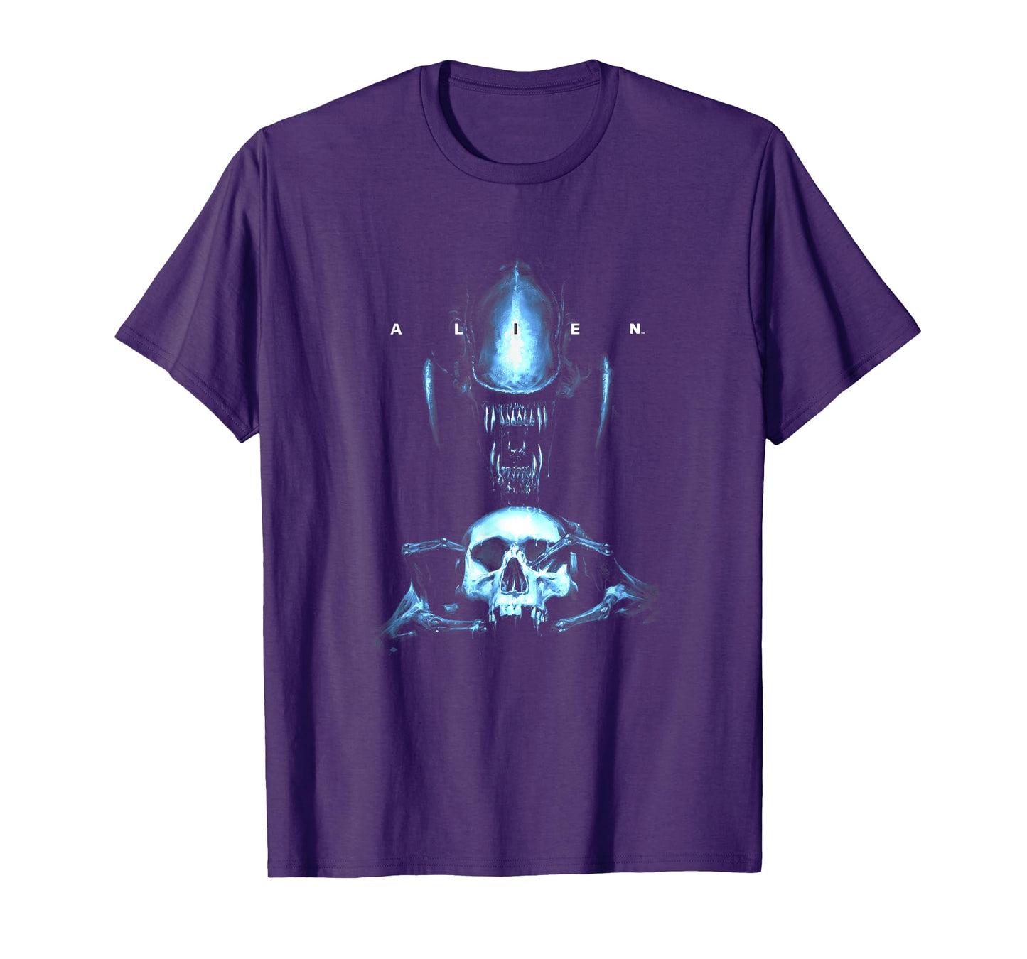 Alien Distressed Xenomorph Skull T-Shirt