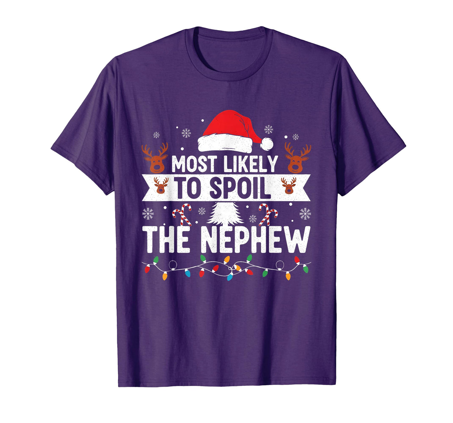 Most Likely to Spoil The Nephew Christmas Party Humoir T-Shirt