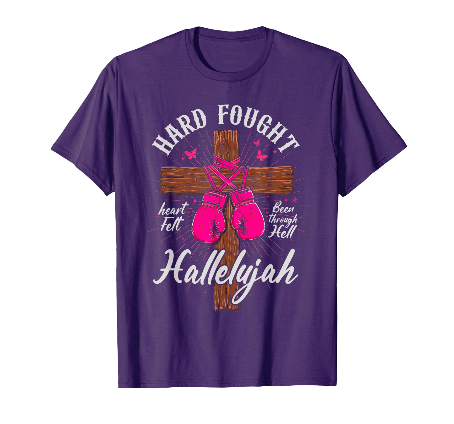 Brandon Hard Fought Hallelujah Praise Jesus for Women Men T-Shirt