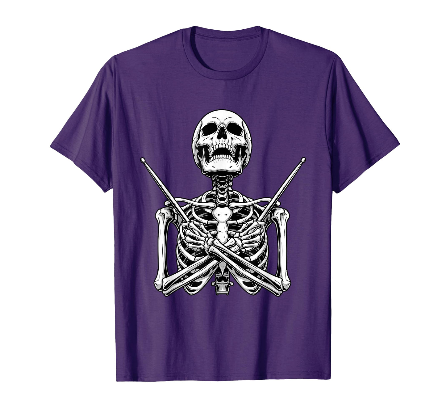 Skeleton Drummer - Spooky Halloween Drumming Lover T-Shirt