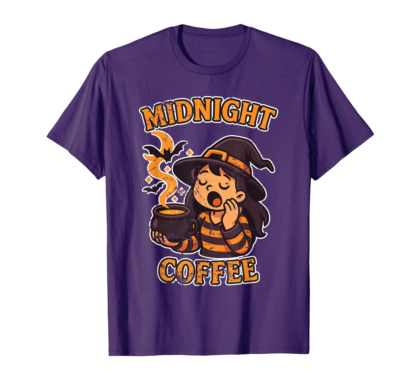 Midnight Coffee Sleepy Witch T-Shirt