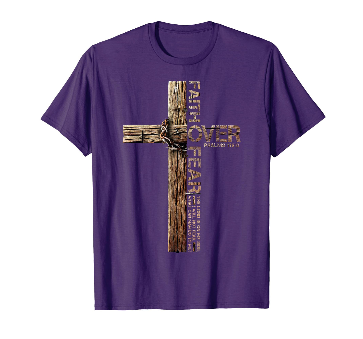 Faith Over Fear Christian Shirts For Men, Believe Jesus T-Shirt