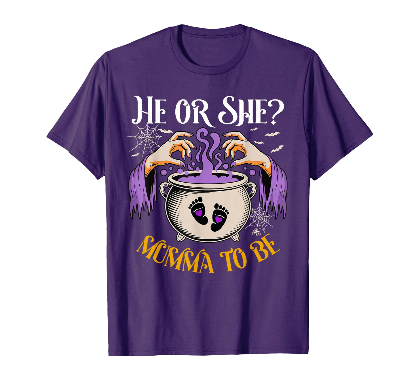 He Or She Mumma to Be Baby Reveal Halloween Costume T-Shirt