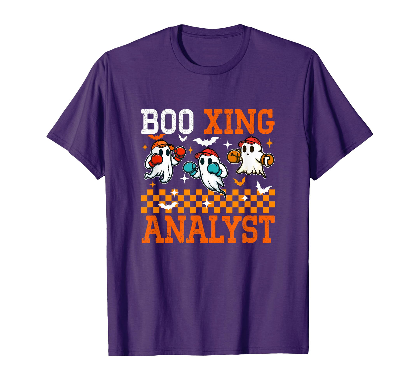 Boo Xing Analyst Halloween Boxing Costume Player Team T-Shirt
