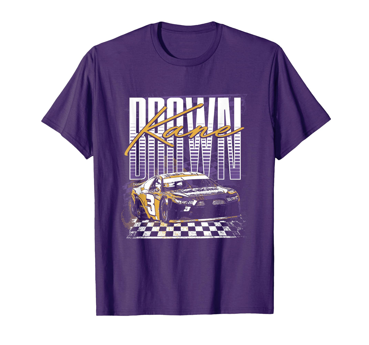 Kane Brown Iconic Nascar Car #3 Big Chest Retro Poster T-Shirt
