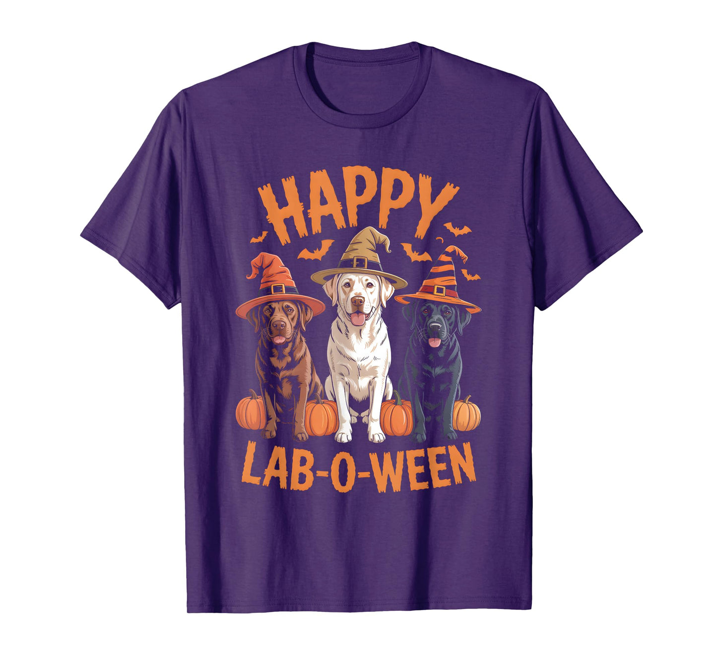 Happy Lab-O-Ween Labrador Halloween Dog Lover Design T-Shirt