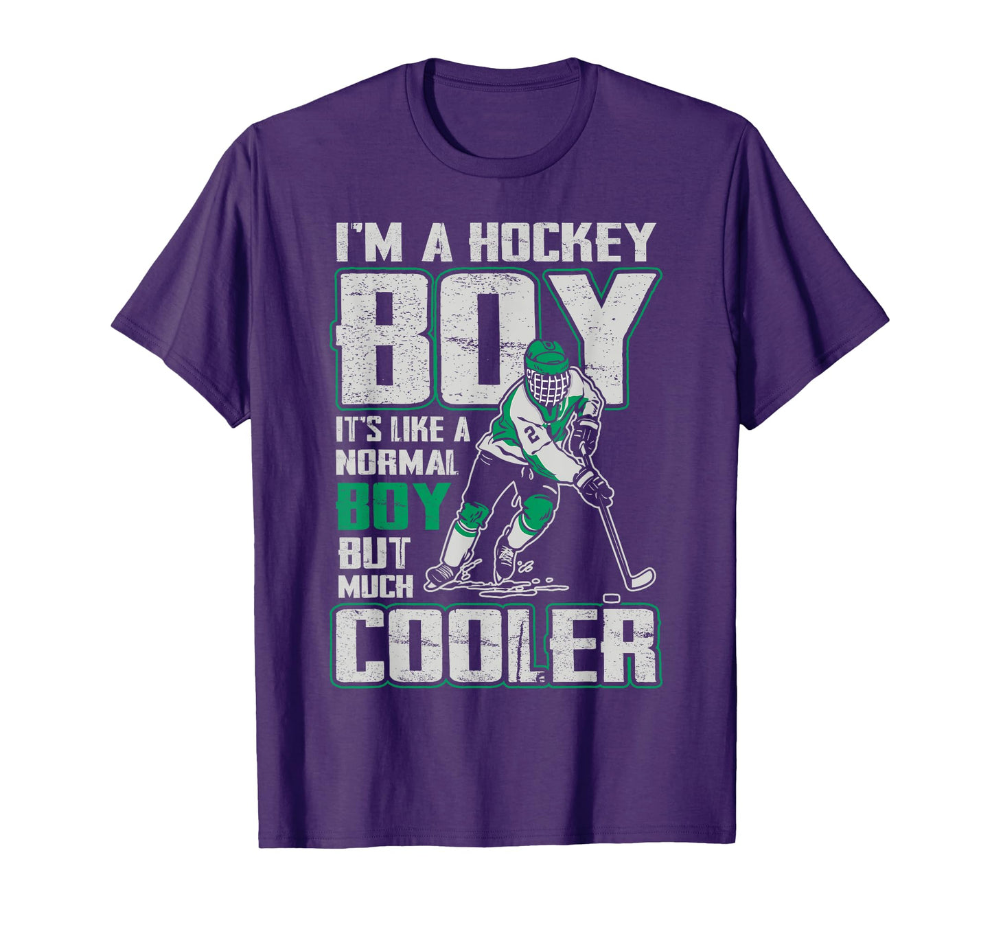 I’m A Hockey Boy Cooler Than Normal Boys Ice Hockey Players T-Shirt