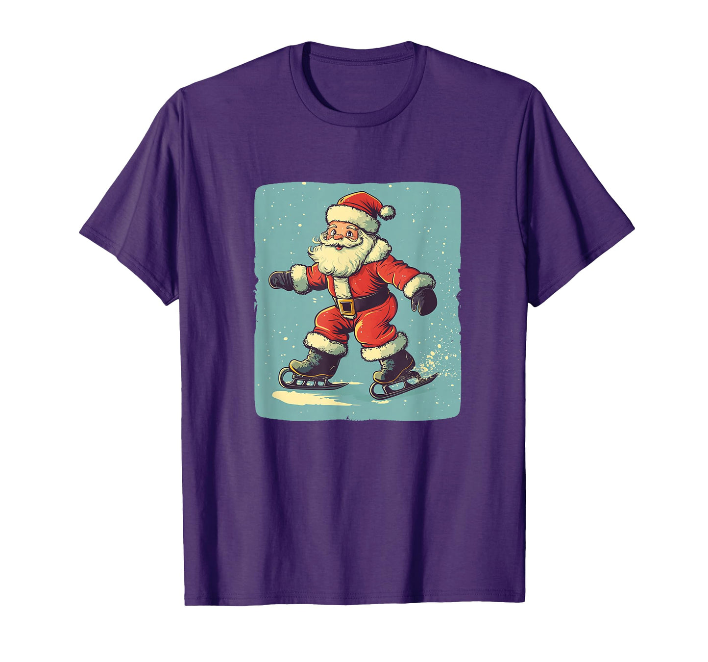 Festive Santa Claus on Ice for Winter Wonderland Lovers T-Shirt