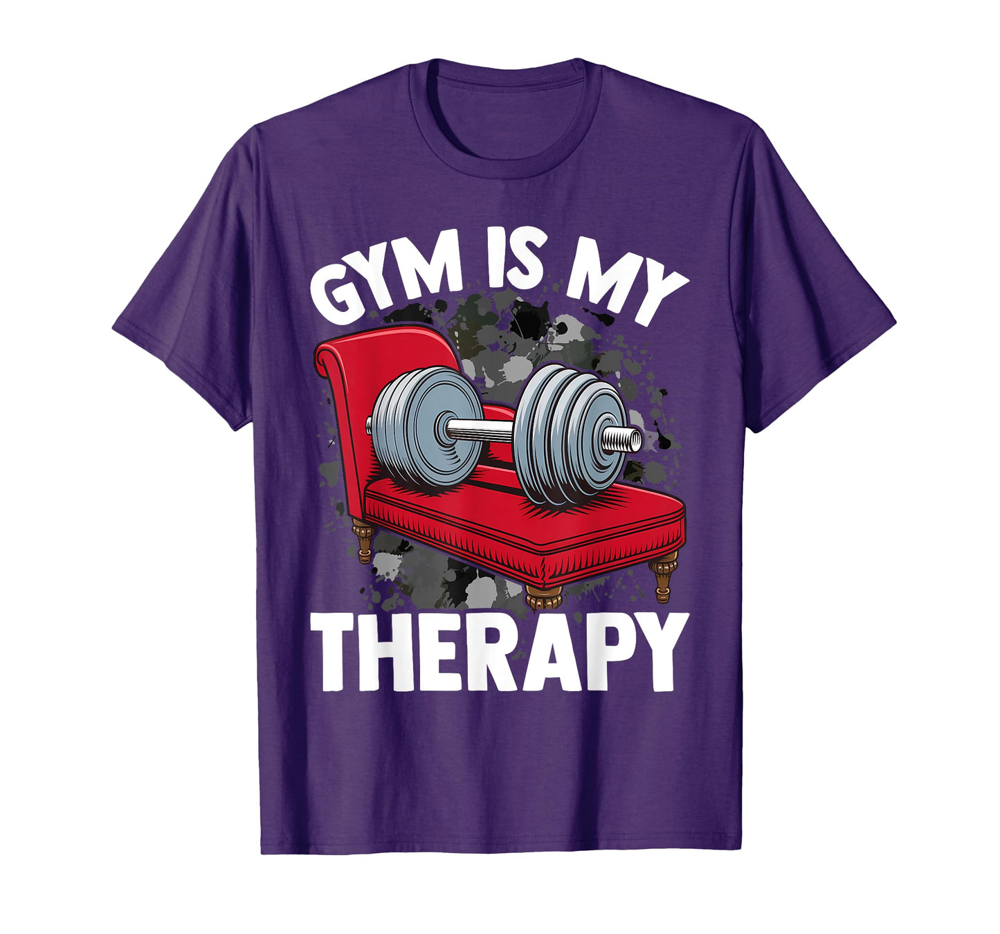Gym Is My Therapy Funny Gym T-Shirt