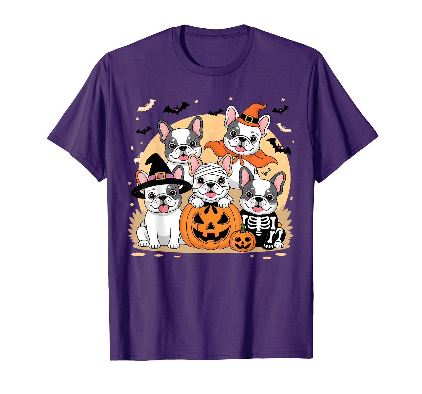 Mummy French Bulldog Halloween French Bulldog Witch Dog Mom T-Shirt