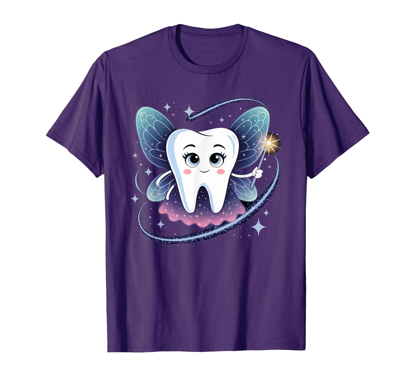 Tooth Fairy Costume Women Adult Teeth Carnival Dentist T-Shirt