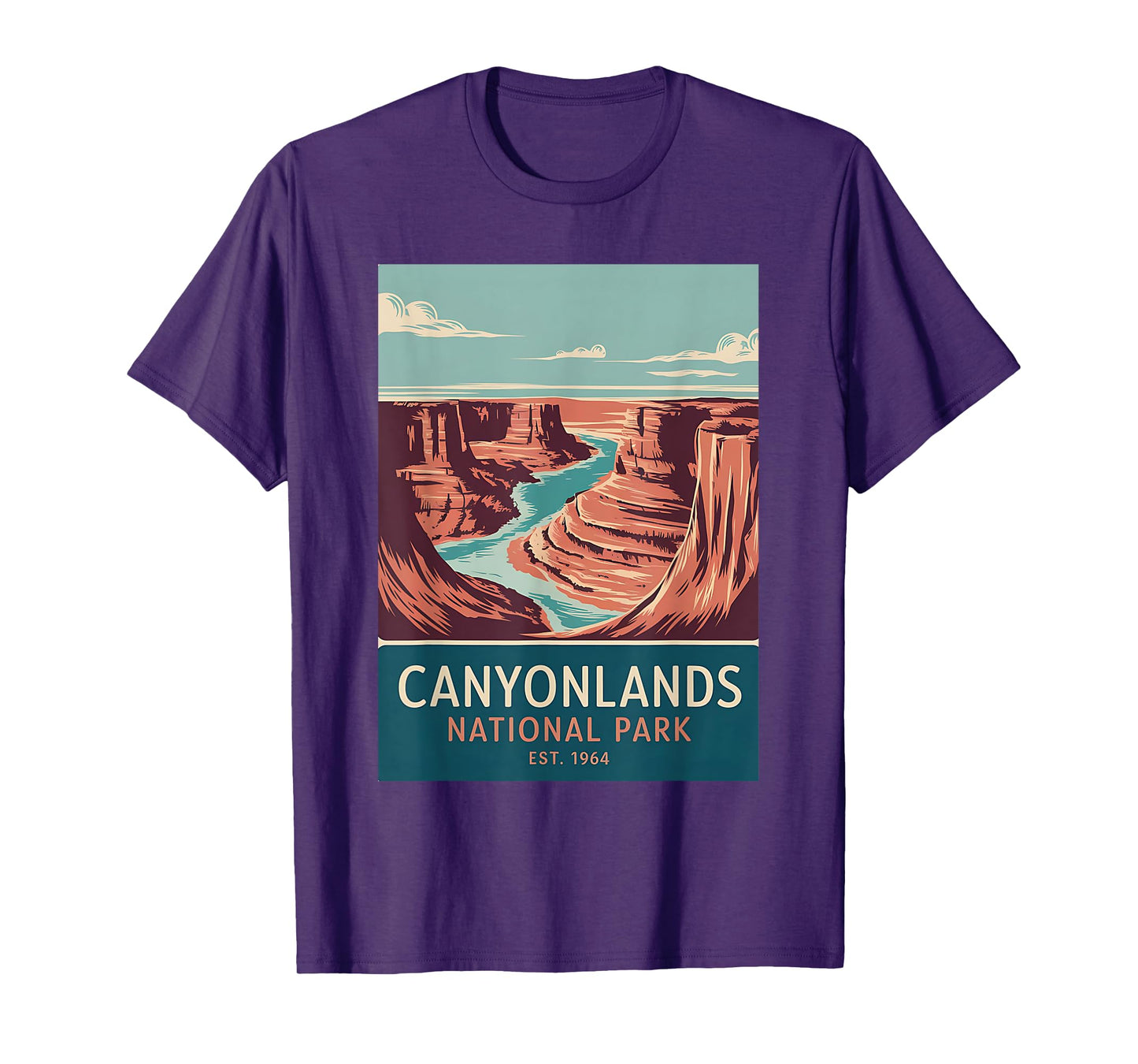 Canyonlands National Park Vintage Camping Hiking Men Women T-Shirt