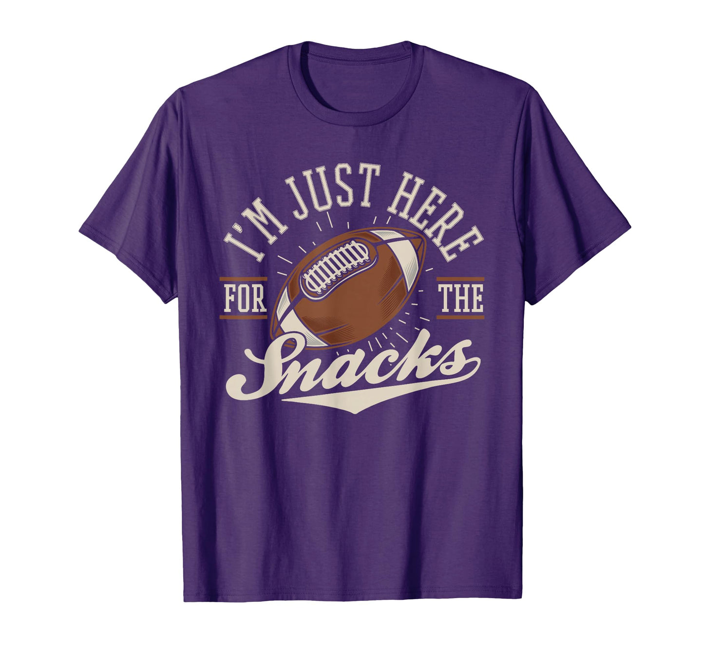 I'm Just Here For The Snacks Funny Fantasy Football League T-Shirt