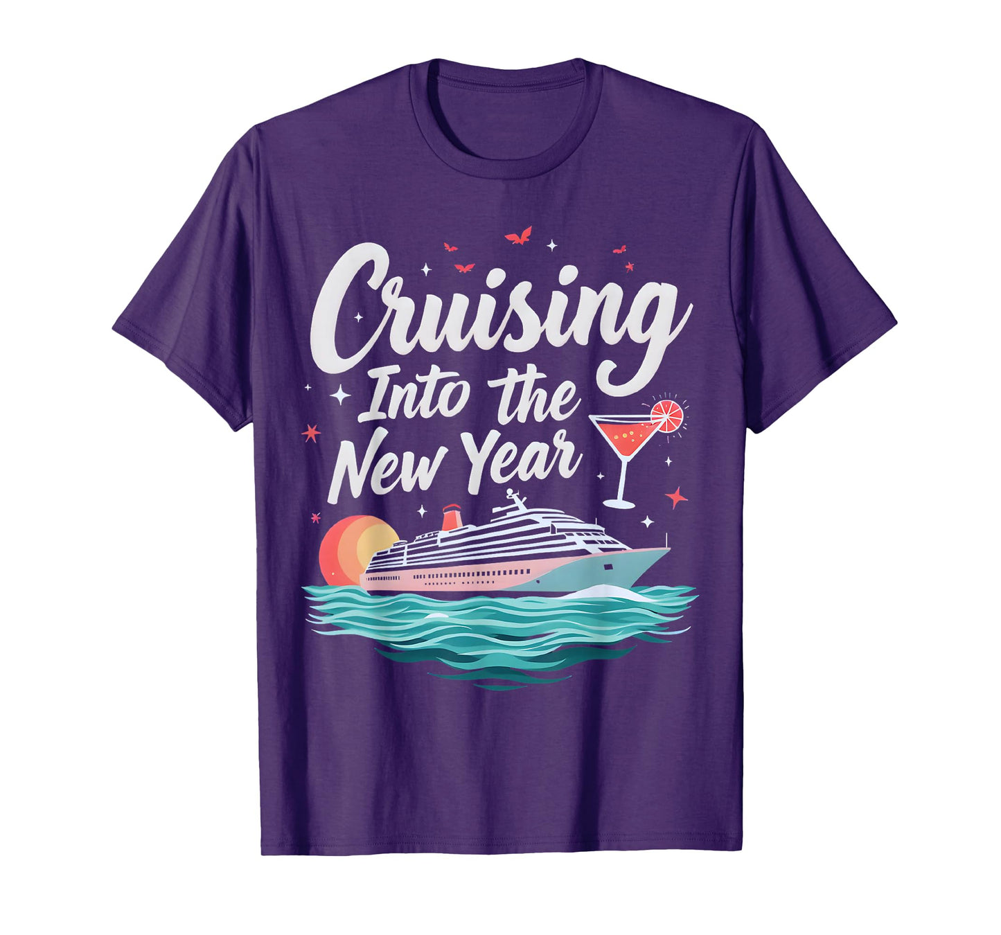 Cruising Into 2026 New Years Eve Party Matching Family T-Shirt