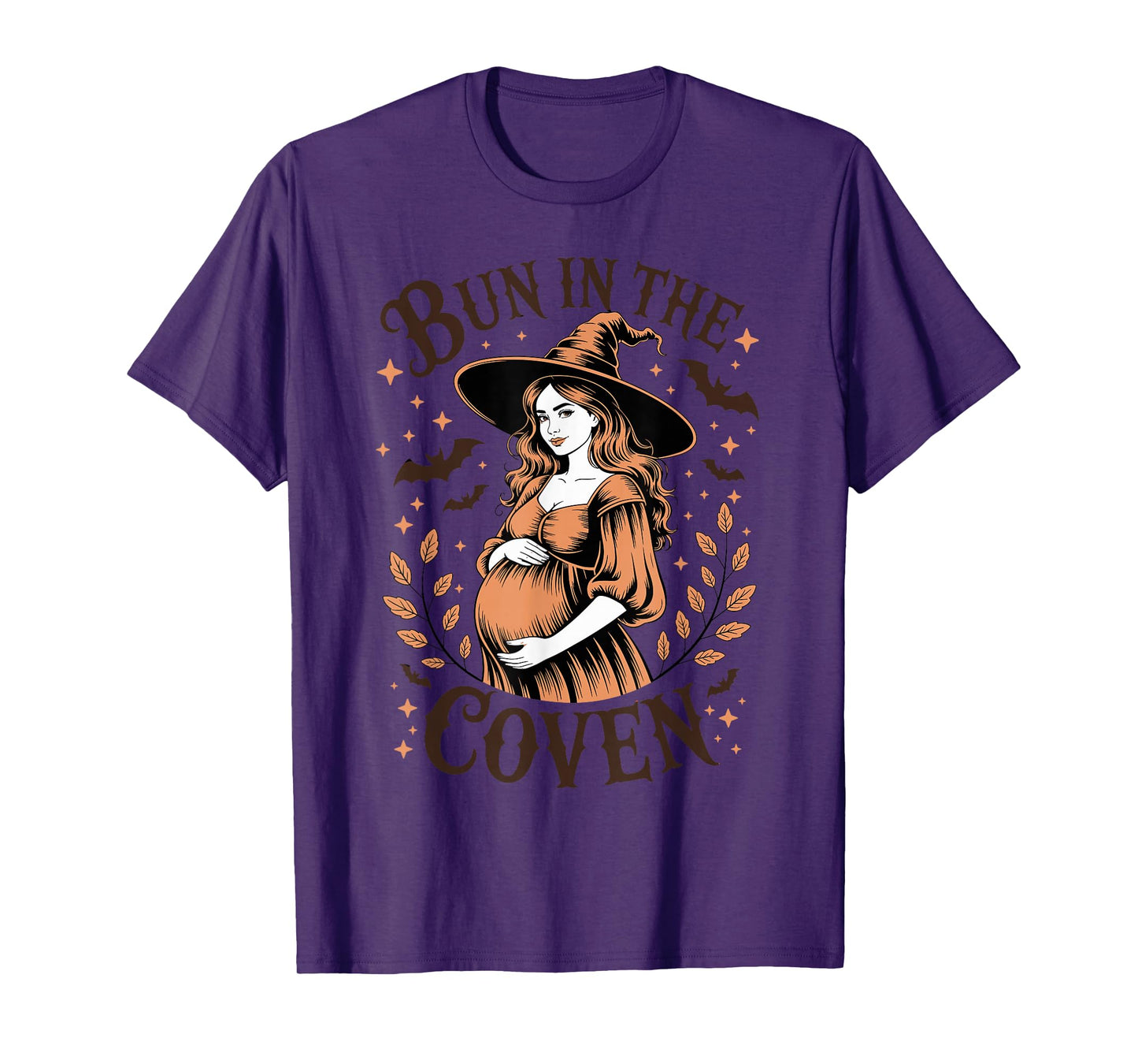 Bun in The Coven Witch Pregnancy Halloween Mom T-Shirt
