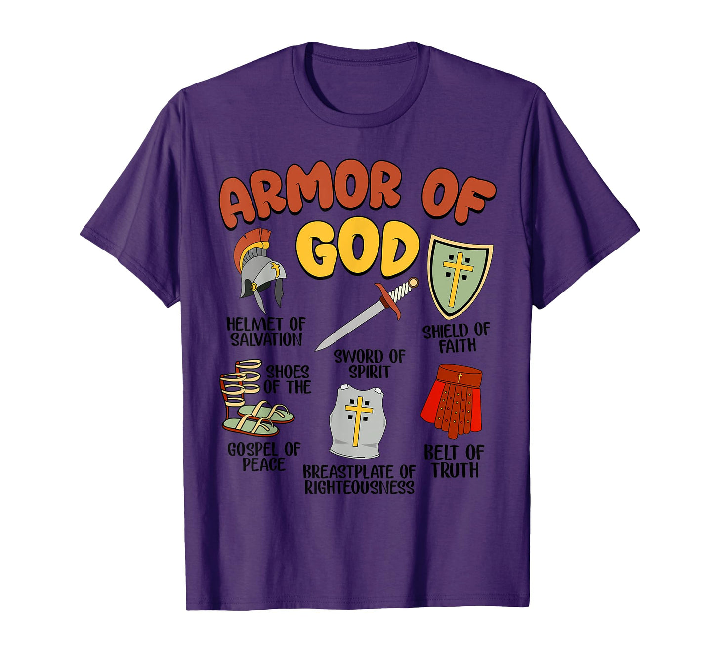 Christian Boys Armor of God Jesus is King T-Shirt
