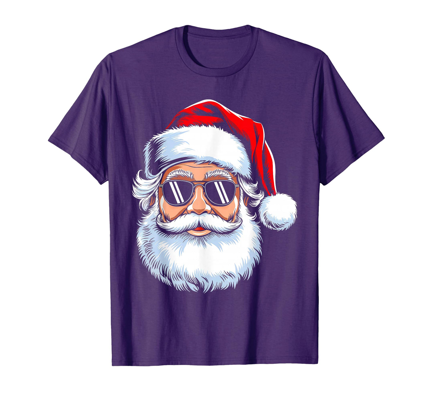 Santa Face with Sunglasses Christmas Xmas Men Women Kids T-Shirt