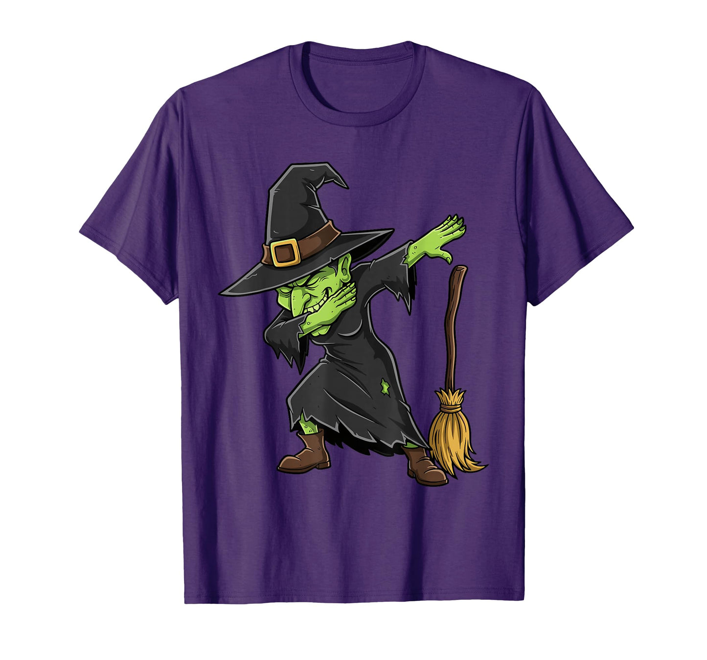 Dabbing Witch Spooky Kids Girls Women Costume Halloween T-Shirt