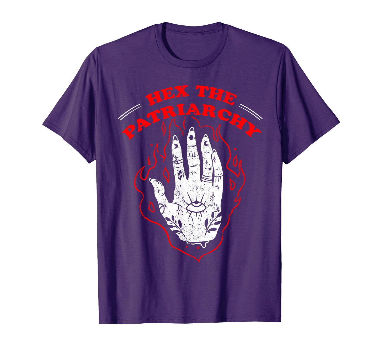Feminist Witch Hex The Patriarchy Occult Hand T-Shirt