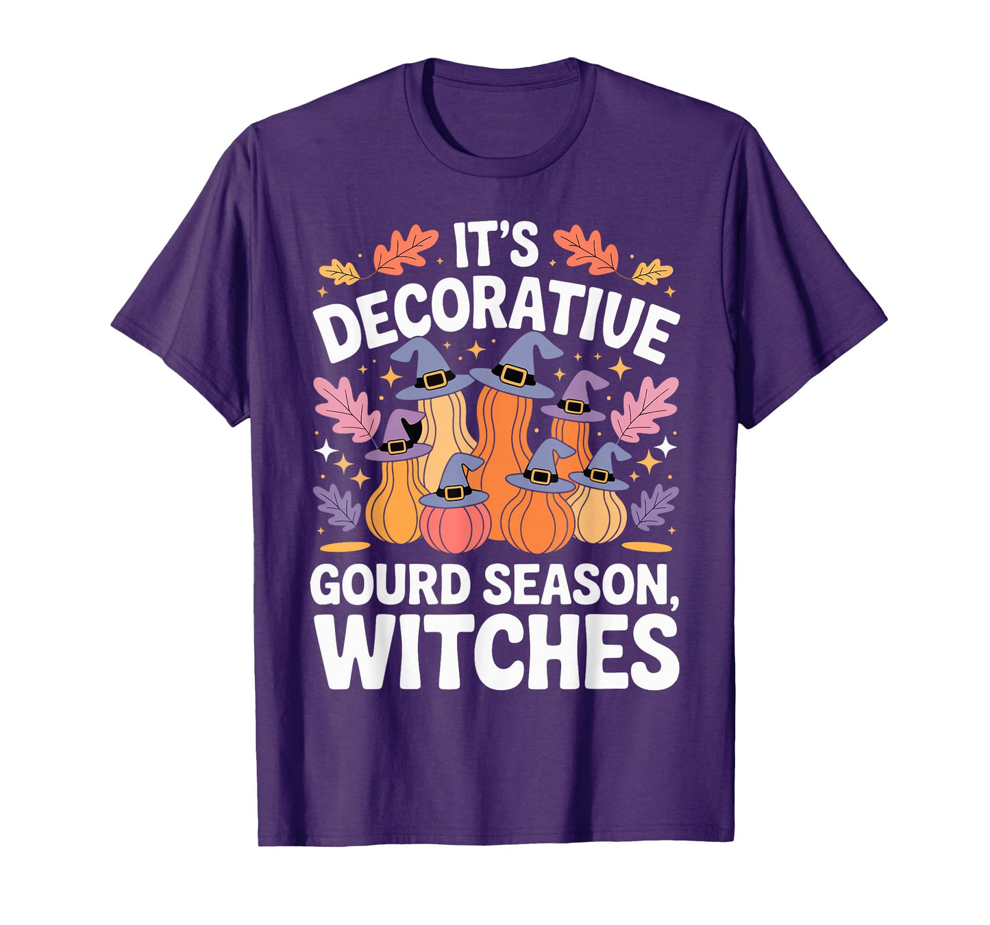 Decorative Gourd Season Funny Witchy Halloween Fall T-Shirt