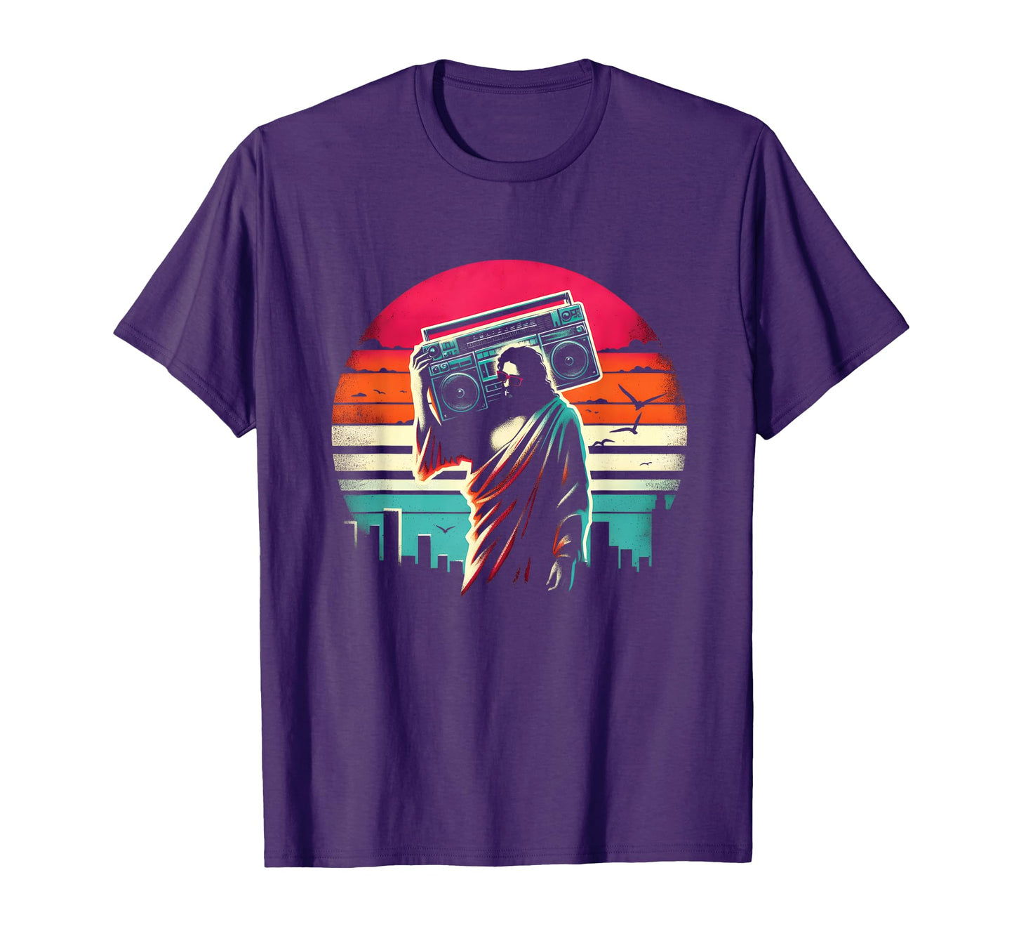 Jesus Boombox - Funny Christian Religious Ghettoblaster T-Shirt