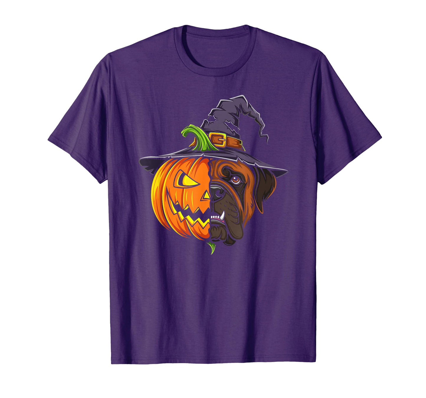 Mastiff Pumpkin Jack O Lantern Halloween Kids Mens Womens T-Shirt