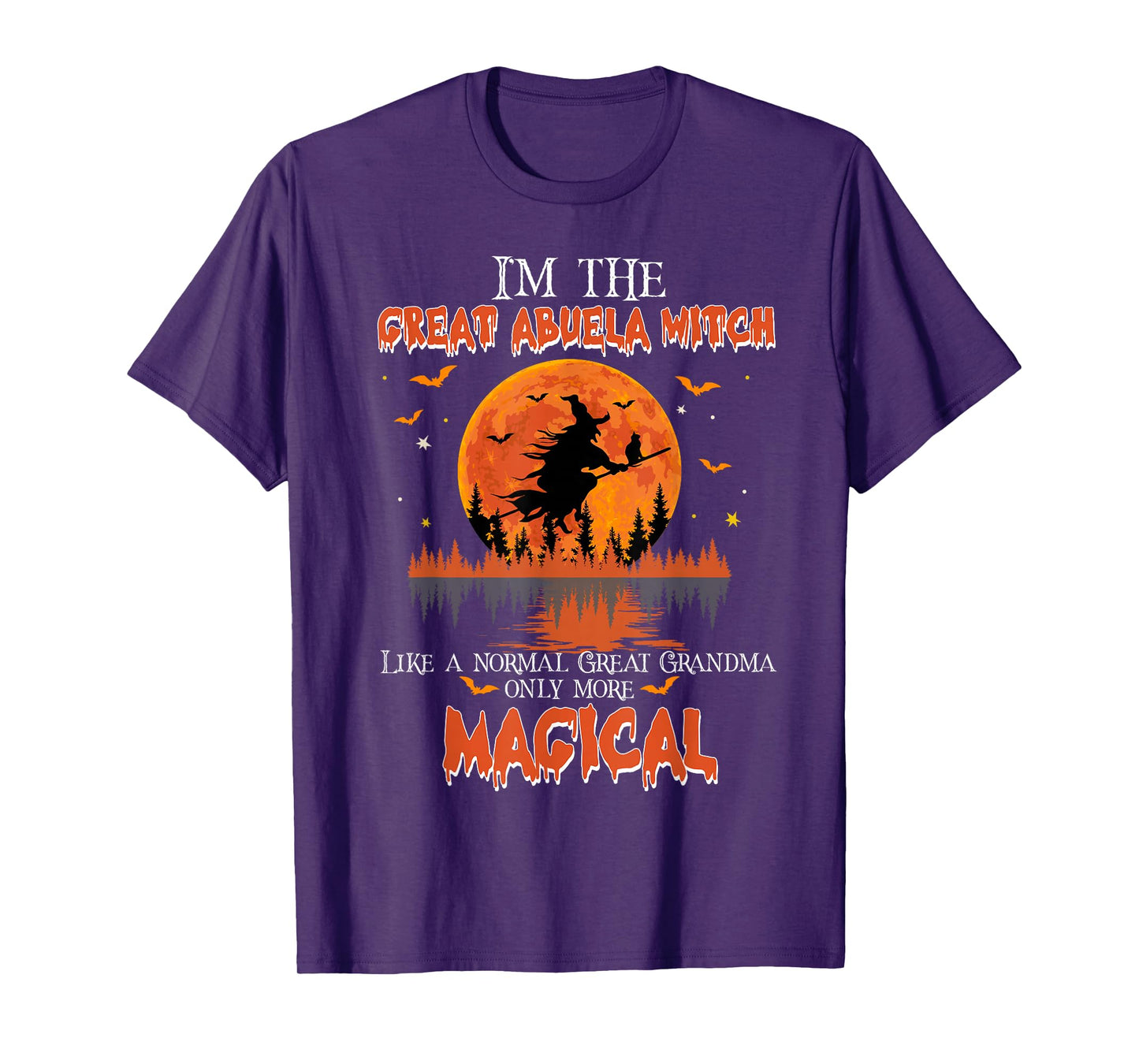 I'm The Great Abuela Witch Halloween Great Grandma T-Shirt