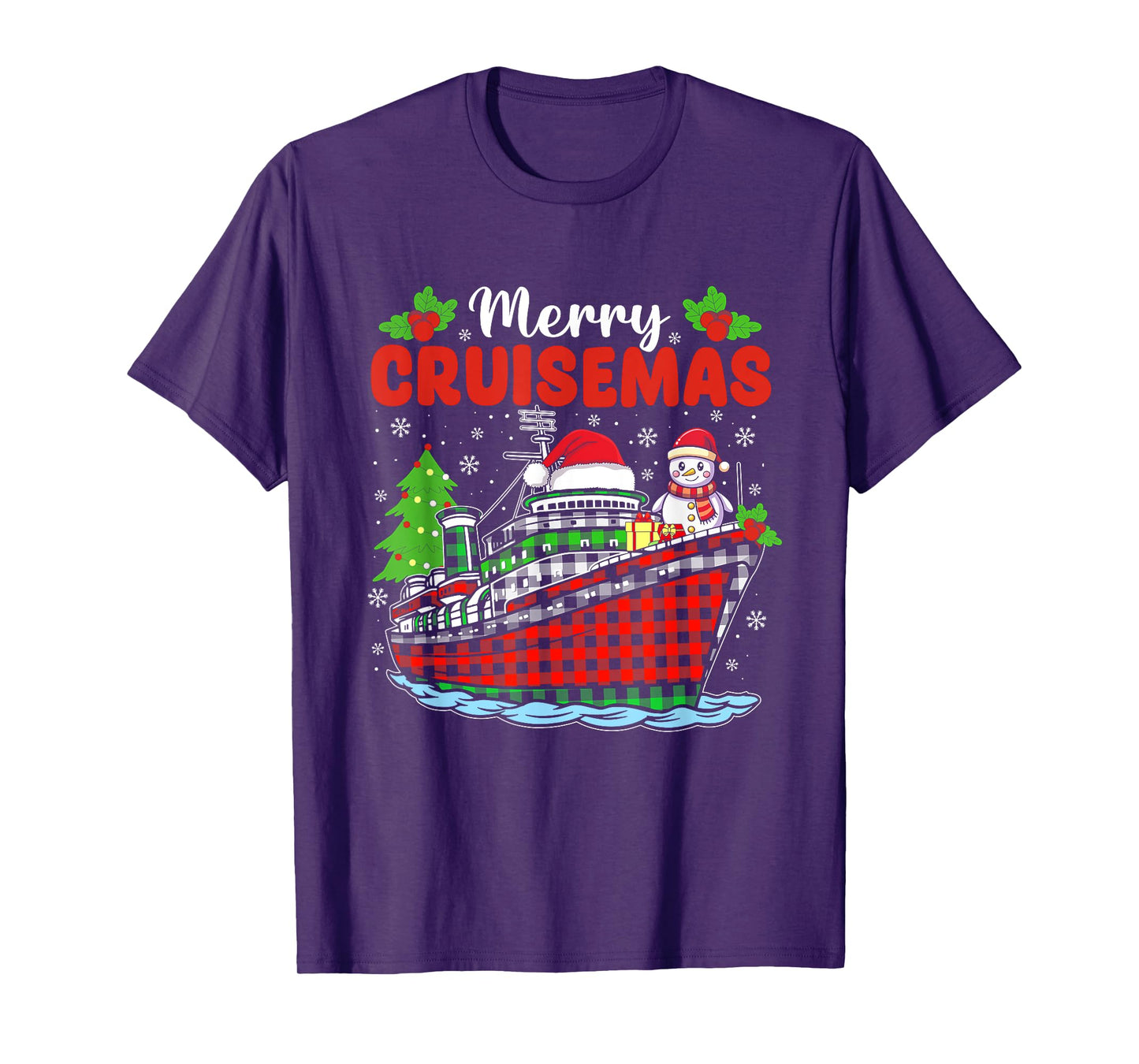 Merry Cruisemas Cruise Christmas Family Xmas Pajamas Holiday T-Shirt