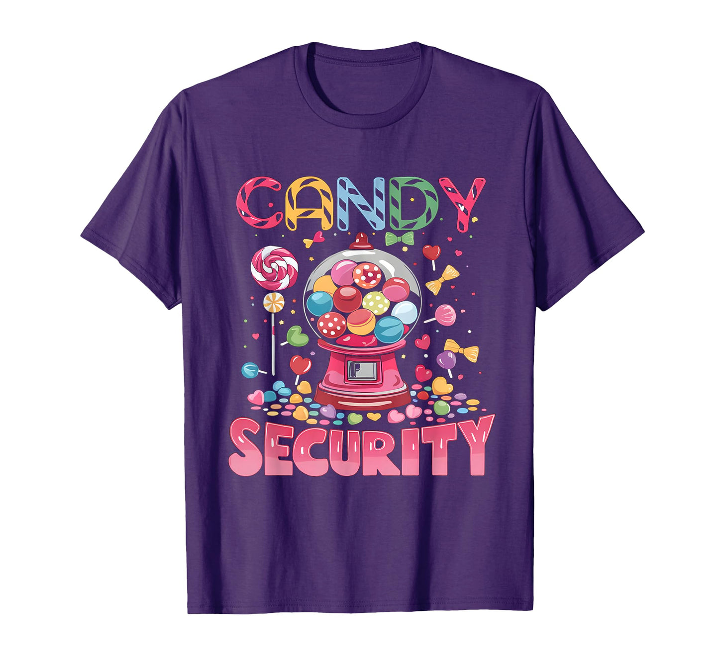 Candy Security Candyland Costume Kids Teens Adult T-Shirt
