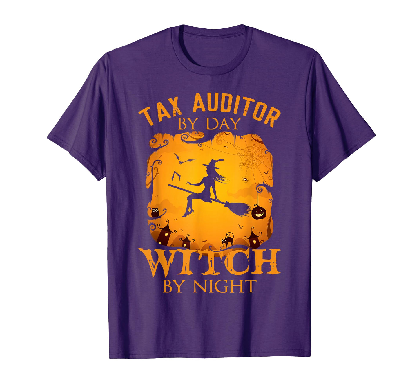 Tax Auditor by Day Witch by Night Halloween Fun T-Shirt