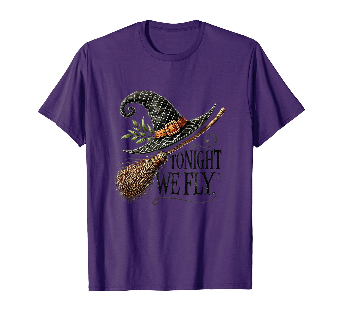 Amazing Spooky Creepy Halloween Witch Broom T-Shirt