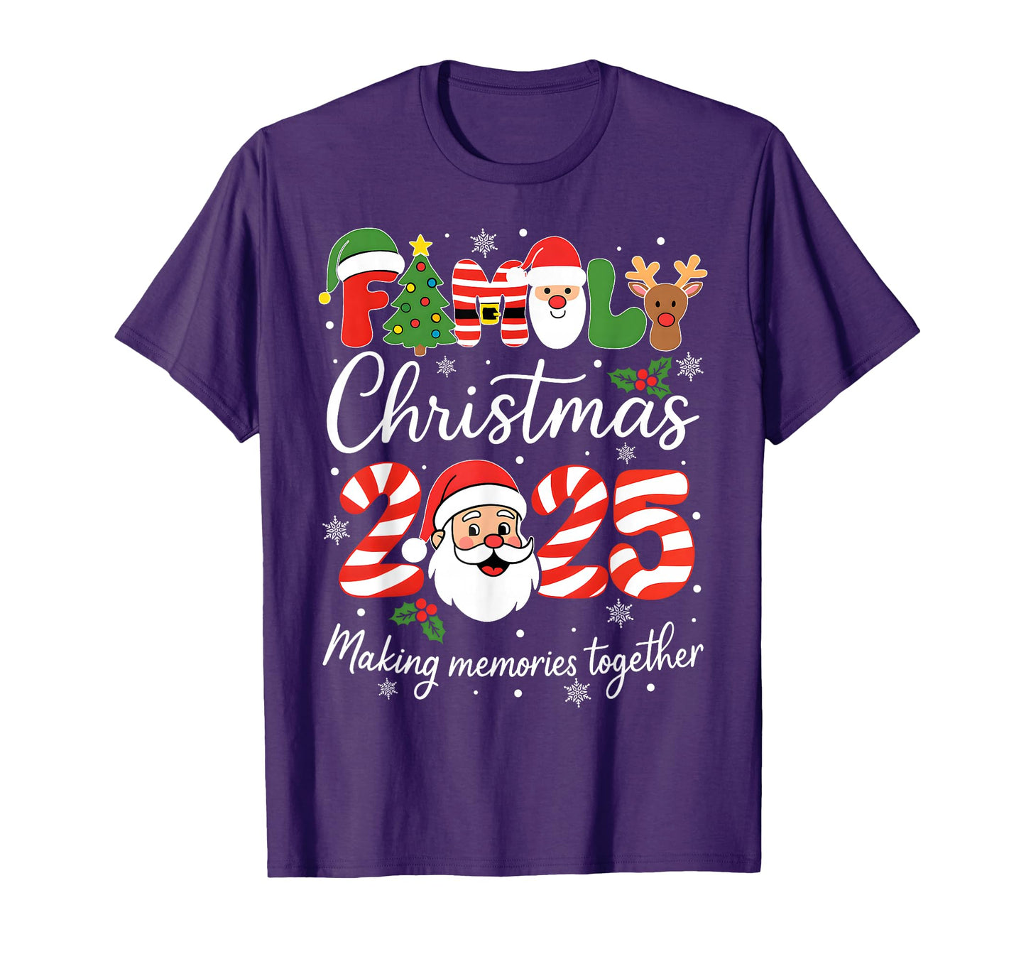 Family Christmas 2025 Making Memories Together Xmas Pajamas T-Shirt