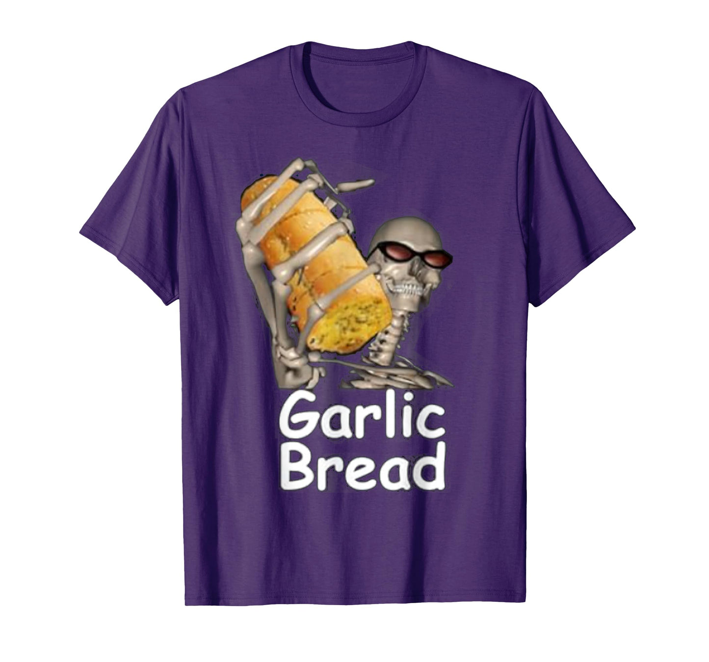 Garlic Bread Funny Skeleton T-Shirt