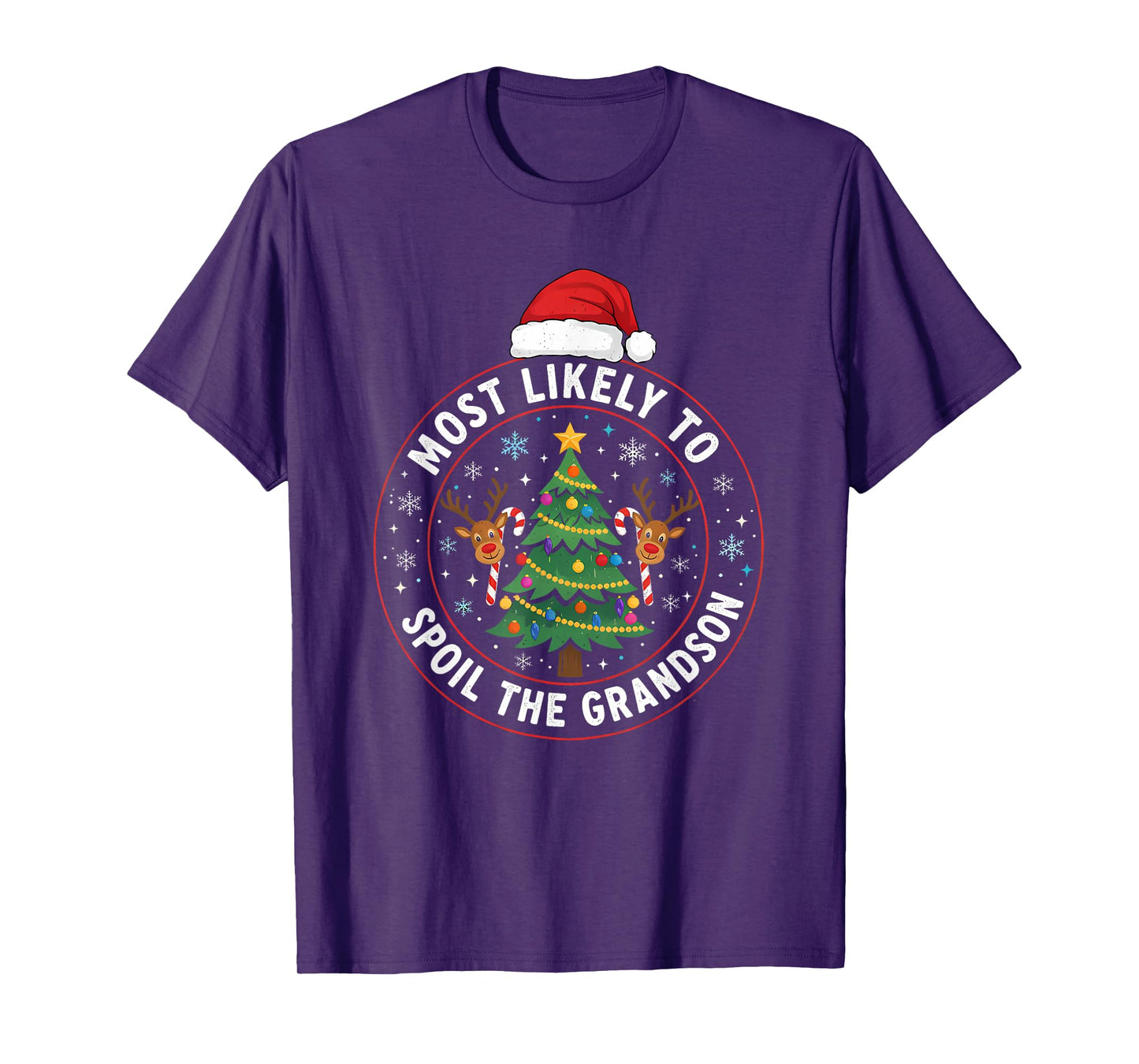 Christmas Party Most Likely to Spoil The Grandchildren Fun T-Shirt