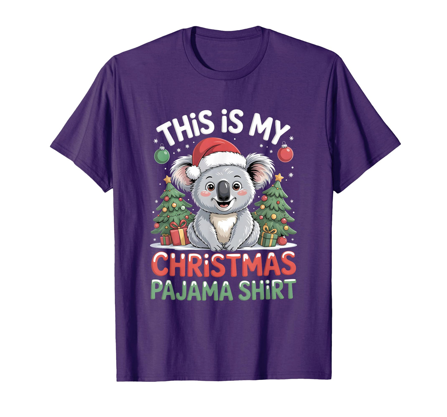 Koala This is My Christmas Pajama T-Shirt