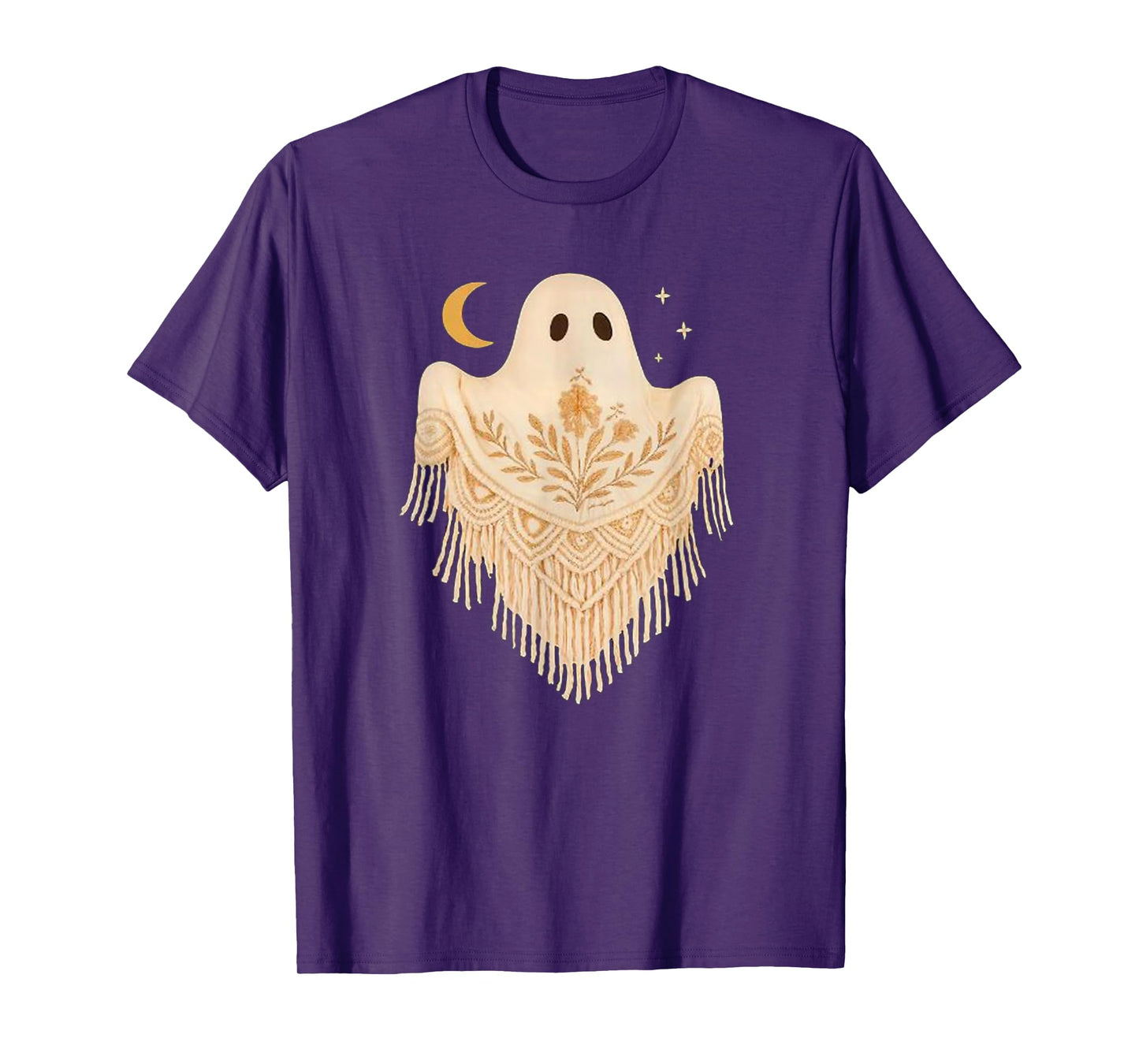 Macrame Ghost Handmade Cute Ghost Halloween T-Shirt