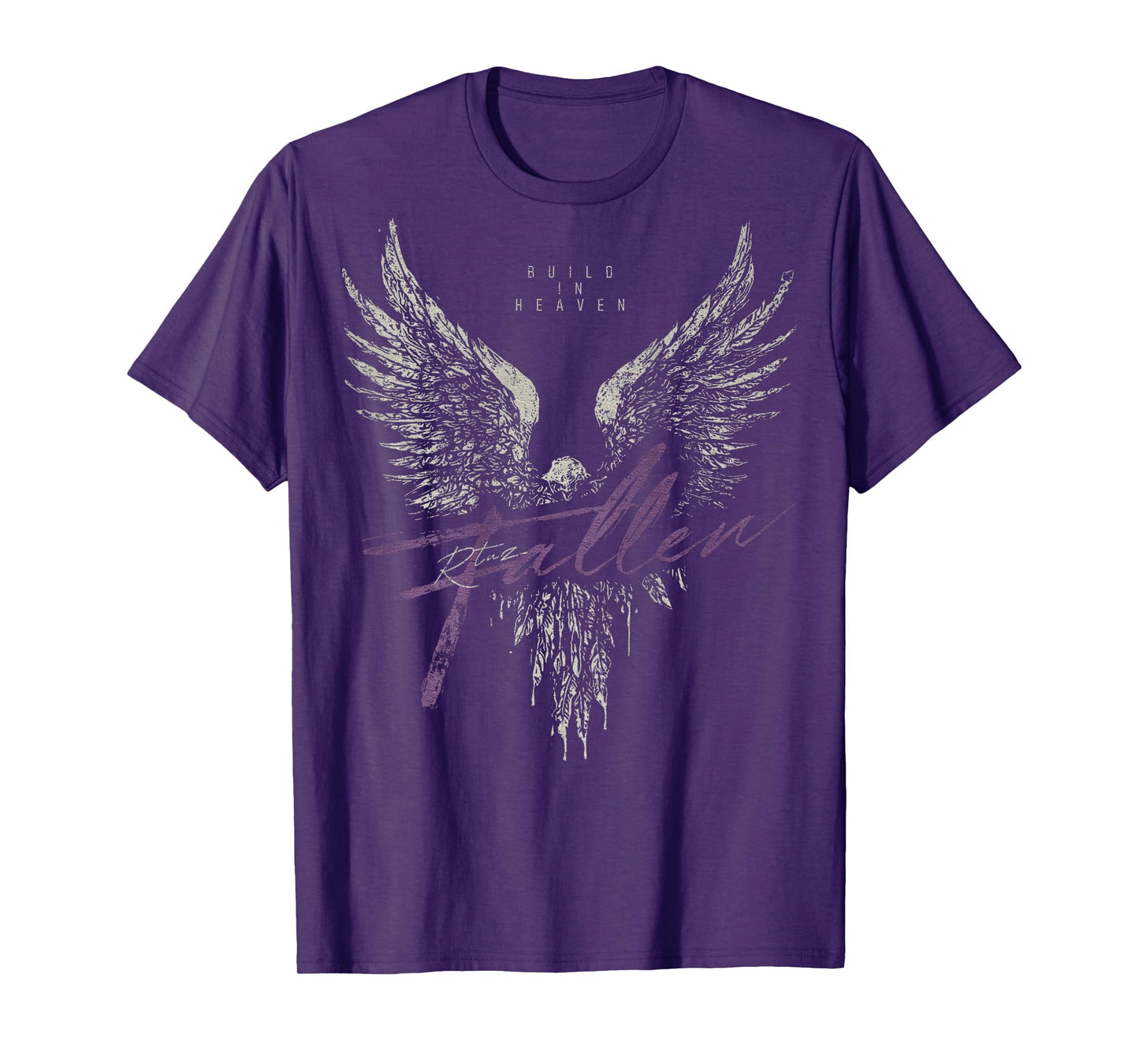 Hip Hop Vintage Edgy Urban Y2K Back Print Streetwear Angel T-Shirt