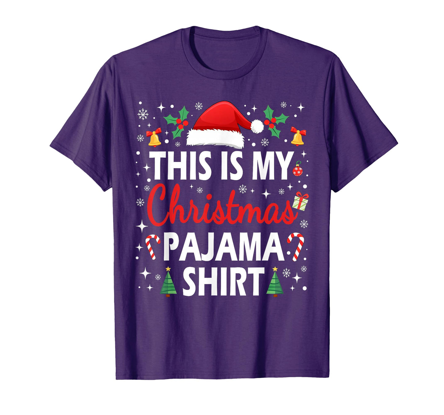 This is My Christmas Pajama Men Women Kids Funny Xmas PJs T-Shirt