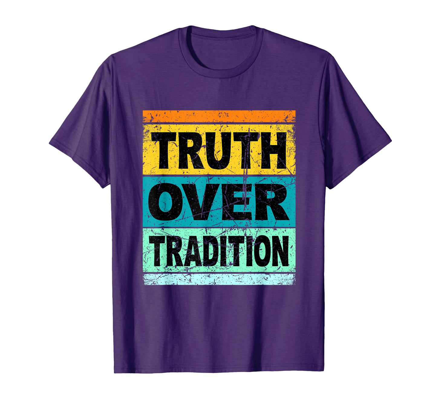 Retro Hebrew Shirt For Men Women Kids Truth Over Tradition T-Shirt