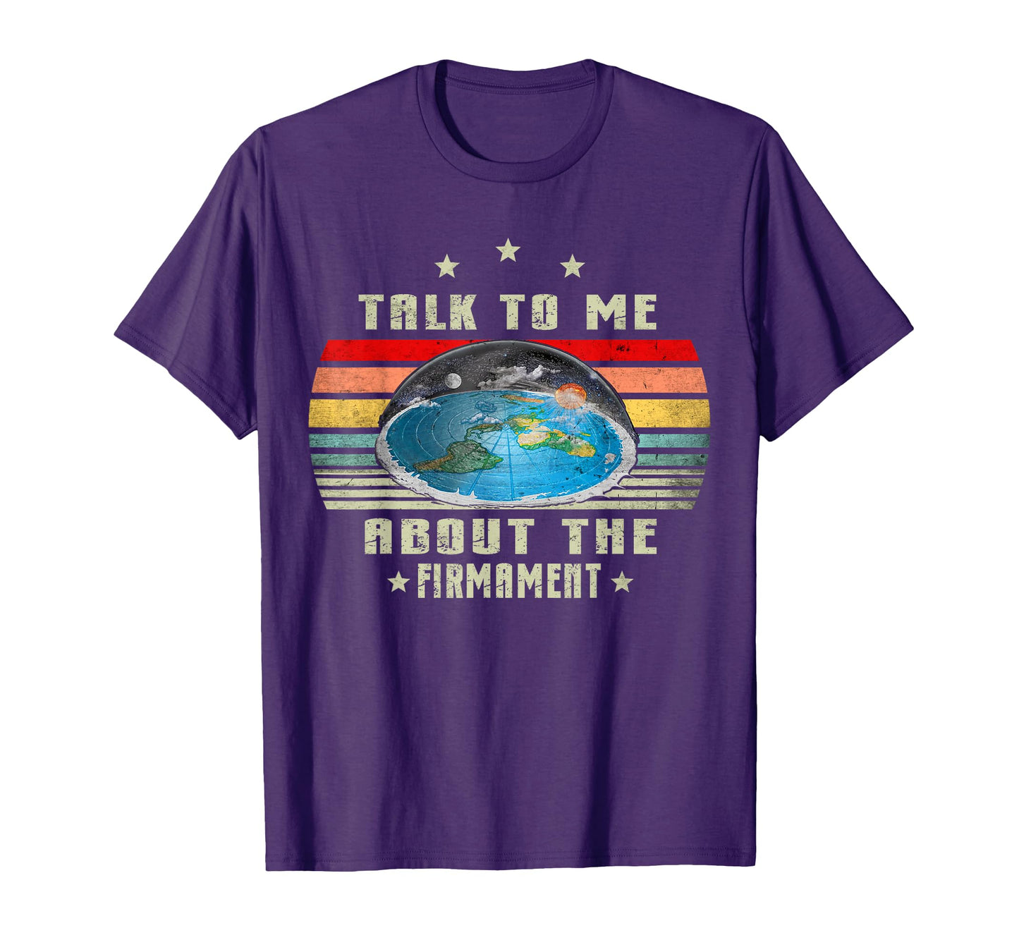 Flat Earth talk to me about the firmament flat Earth Vintage T-Shirt