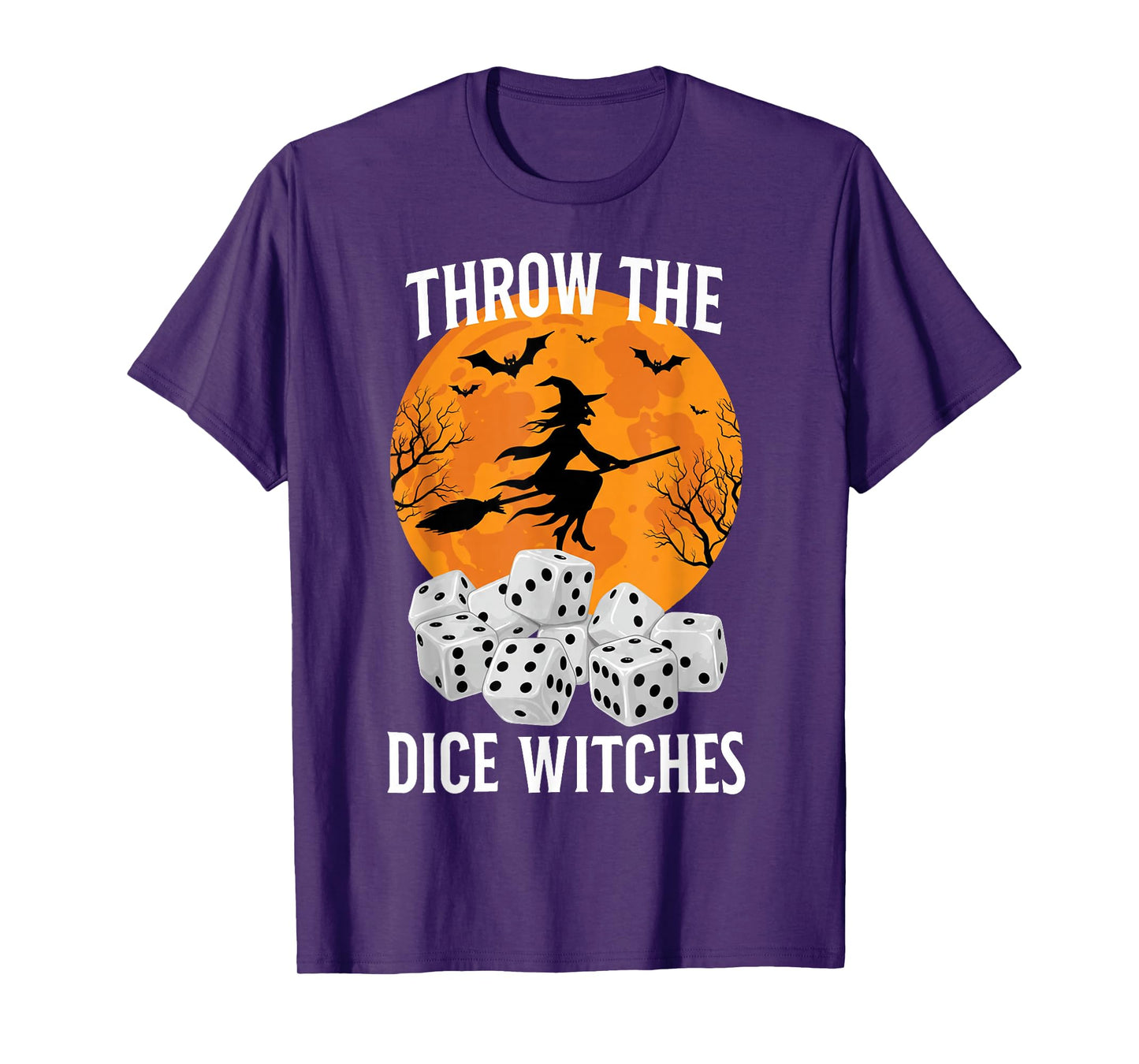 Halloween Bunco Throw The Dice Witches Bunco Dice Game Women T-Shirt