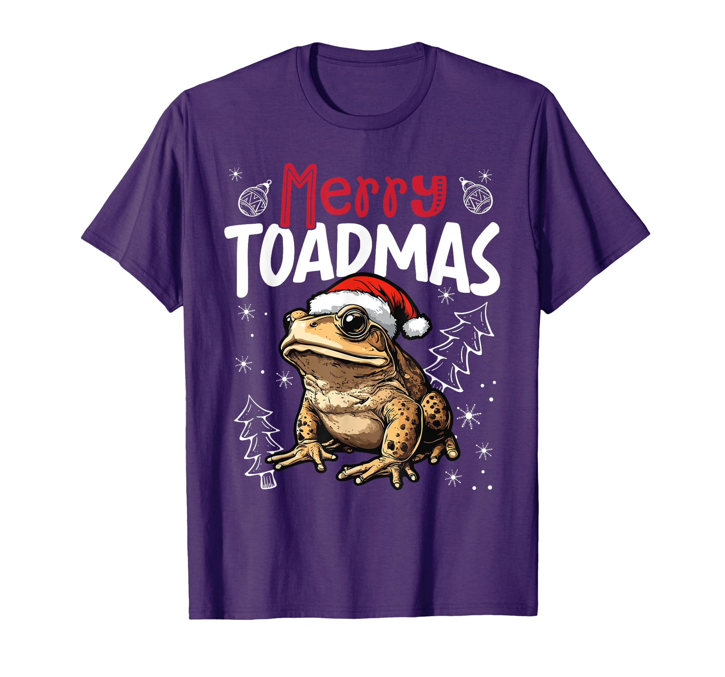Merry Toadmas Funny Christmas Toad T-Shirt