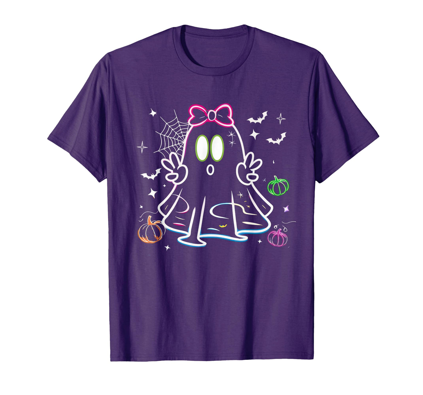 Halloween Tshirt Women Men Skeleton Witch Monster Party T-Shirt