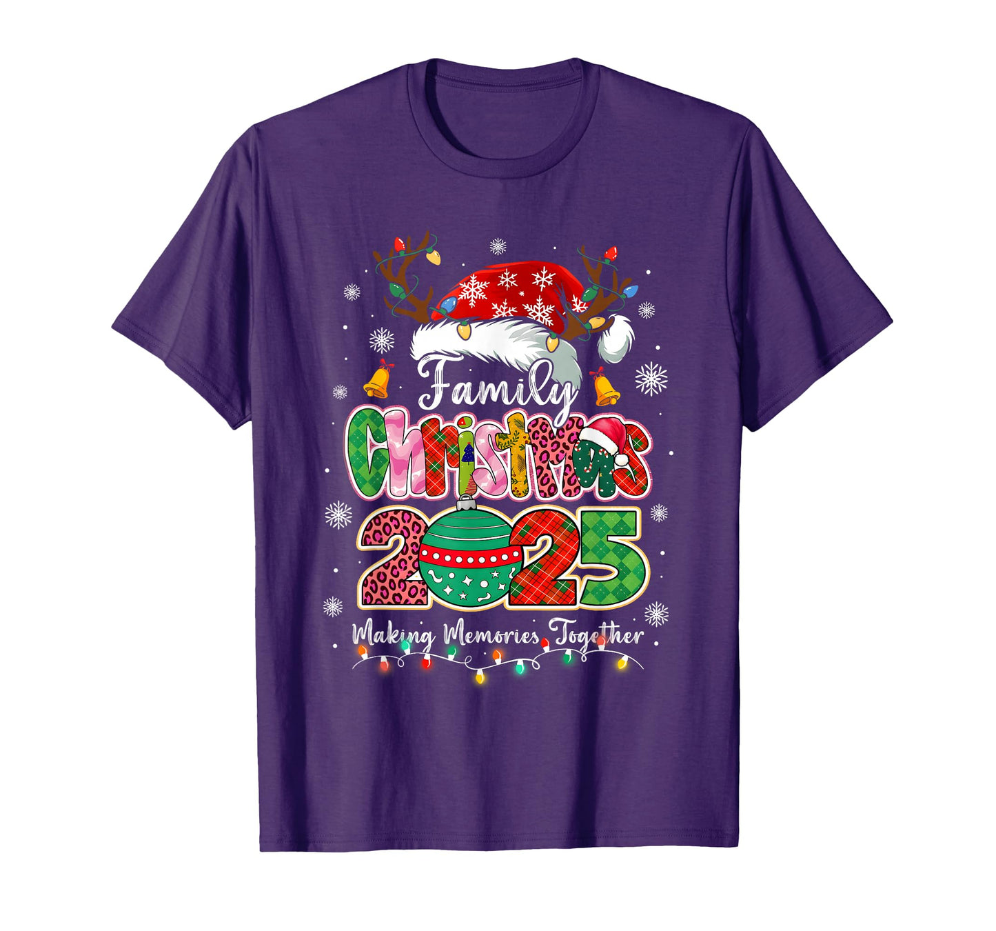 Family Christmas 2025 Matching Outfit Xmas Squad Santa T-Shirt