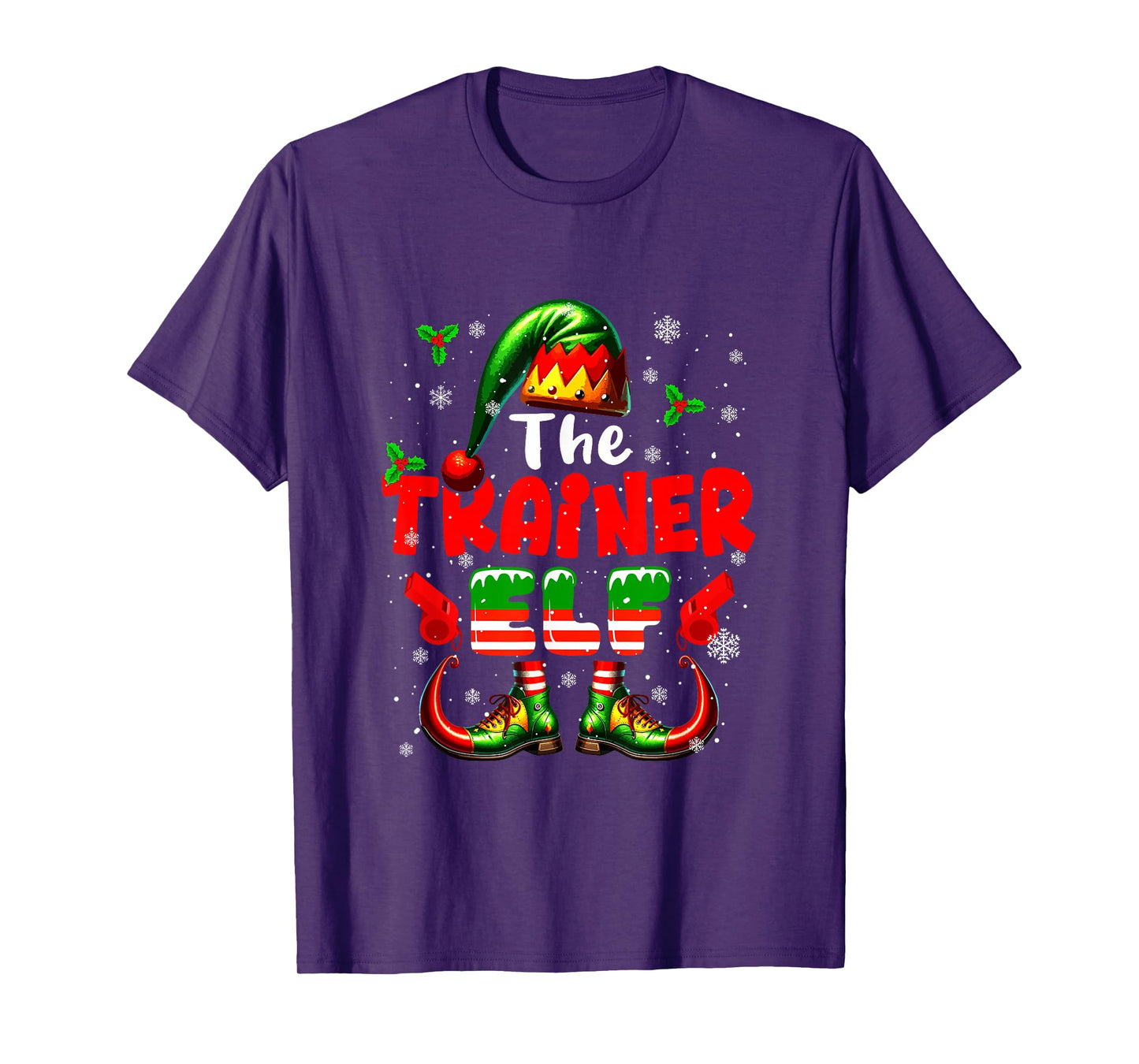 The Trainer Elf Christmas Funny Job Team Matching Parties T-Shirt