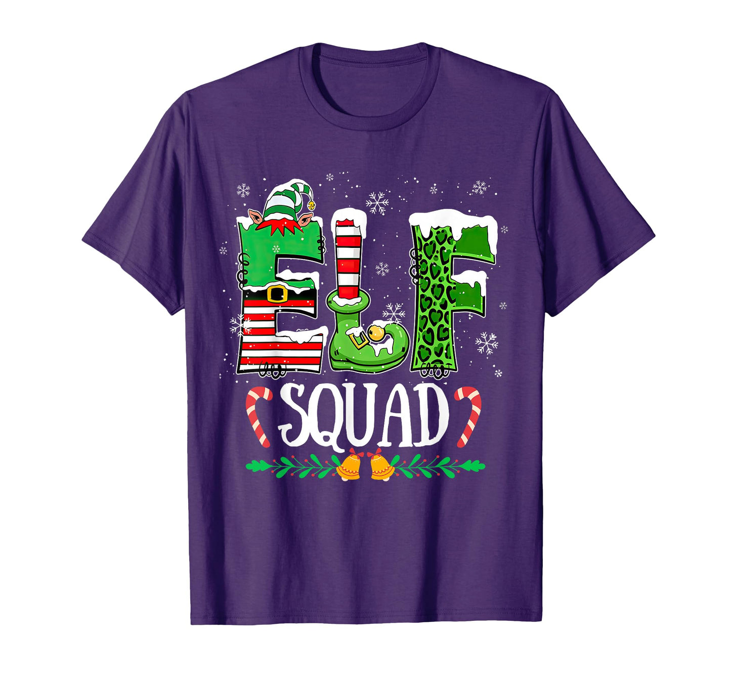 Elf Family Christmas Shirt Matching Pajamas Xmas Elf Squad T-Shirt