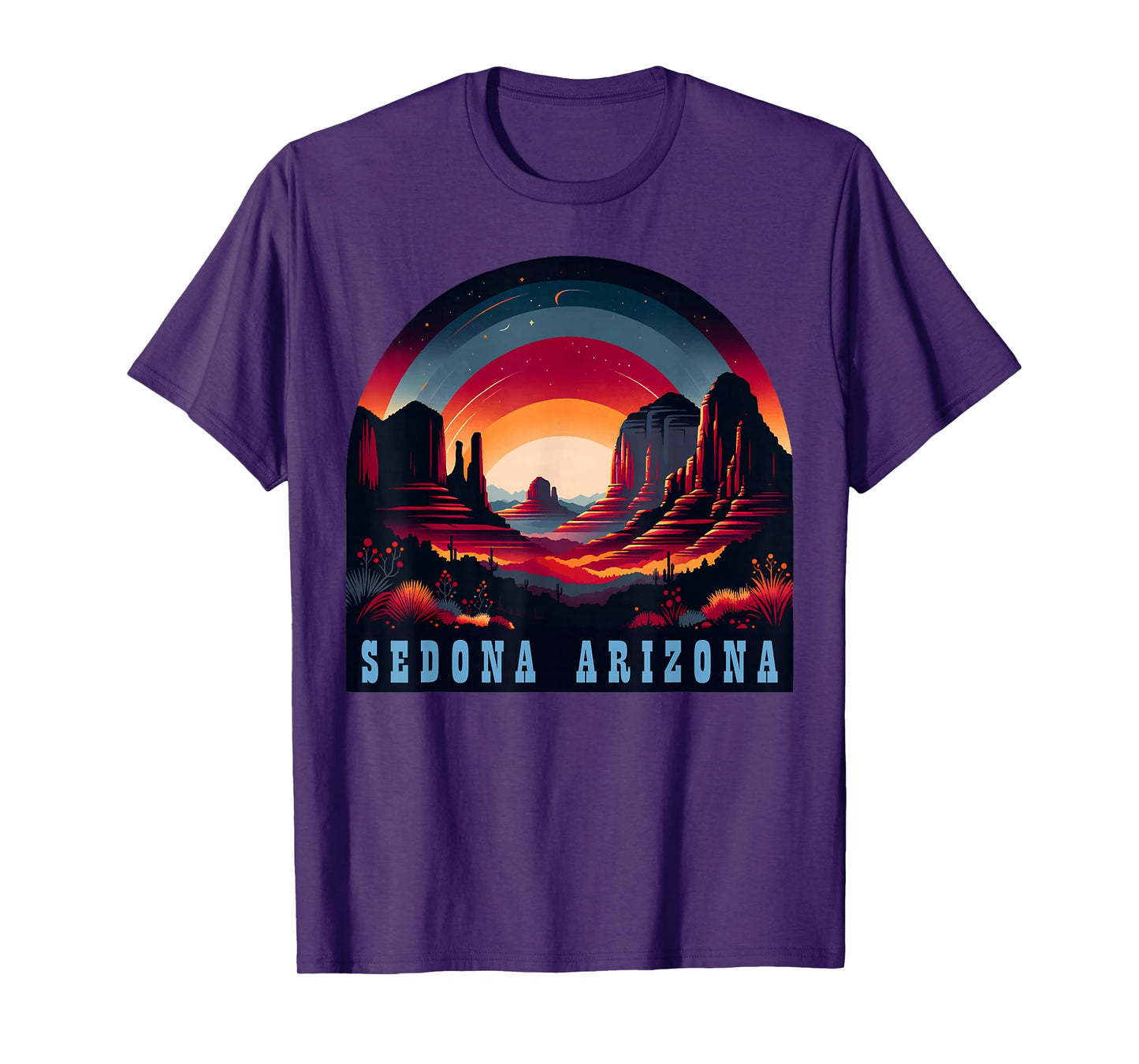 Sedona AZ Hiking Outdoors Mountain Sedona USA Retro Vintage T-Shirt